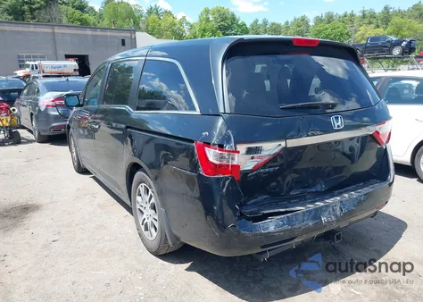 2012 Honda Odyssey Ex-L from USA, damaged, VIN 5FNRL5H6XCB113366